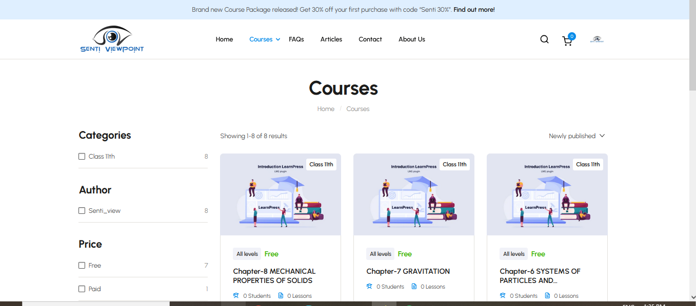 online physics classes