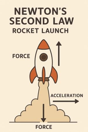new ton third law, rocket launch